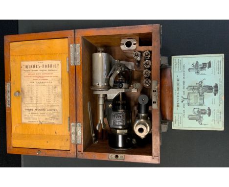 A Dobbie-McInnes (Glasgow) Steam and Gas Engine Indicator,  cased 