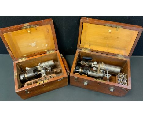 A Dobbie McInnes Steam Engine indicator, No.1, cased;  another, The Mackay Indicator (2) 