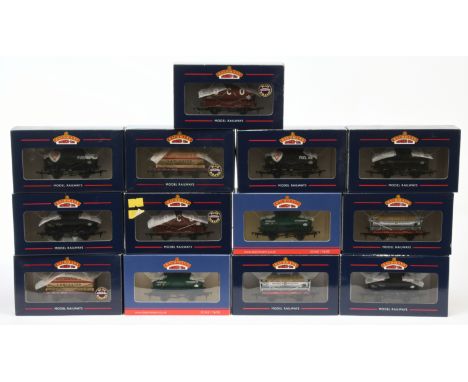 Bachmann group of Tank Wagons to include 37-658 14 ton Tank Wagon "Fina", 37-675A 14 ton Tank Wagon "Mobil" and others (see p
