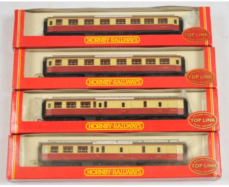 Hornby (China) OO Toplink Centenary Coaches - 2x R.4029 and 2x R.4028. Conditions: Excellent to Excellent Plus in Excellent P