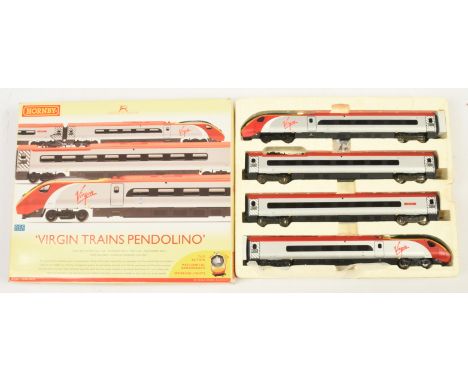 Hornby (China) R2467 Virgin Trains 4-car Class 390 "Pendolino" Overhead Electric EMU comprising Power Car, Non Power Trailer 