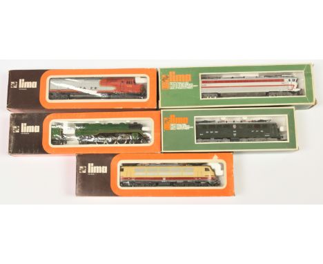 Lima HO Gauge mixed group of Locomotives to include Ref 8046 Co-Co Type AE6/6 Twin Pantograph Overhead Electric Locomotive No