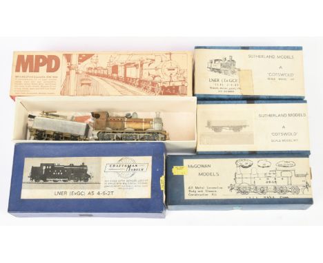 MPD, Sutherland Models &amp; others, group of OO loco &amp; wagon kits. Comprising MPD MR/LMS 3F 0-6-0 loco &amp; tender - as