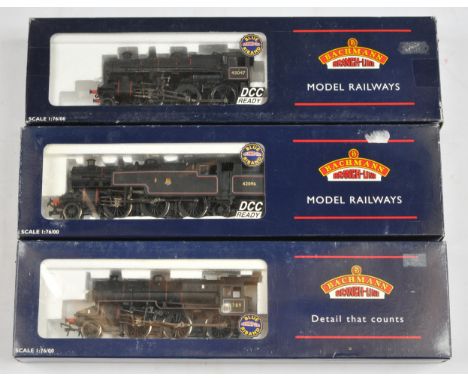 Bachmann Branchline OO Locomotives - 32-576 IVATT Class 4 '43047' BR lined black, 32-876 Fairburn tank '42096' BR Lined Black