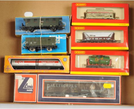 Hornby (China) Plus Others Assorted Wagons - R6041, R127 and R6122, To Include Piko HO, Mehano and Lima. Conditions: Good to 