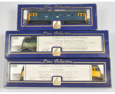 Lima OO Group of Locomotives - L204671 Class 27 '27001', 204718A8 Limited Edition Class 47 "George Jackson Churchward" 'D1664