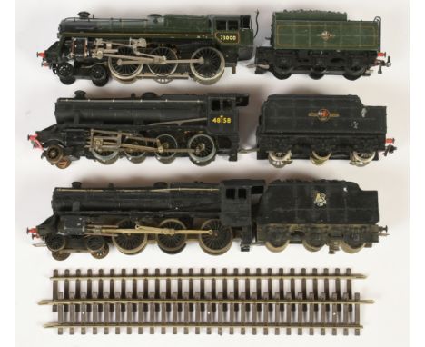 Hornby Dublo, Trix Twin TTR &amp; Graham Farish unboxed loco's. Comprising Hornby Dublo 3-Rail 2-8-0 BR Black 48158, Trix Twi