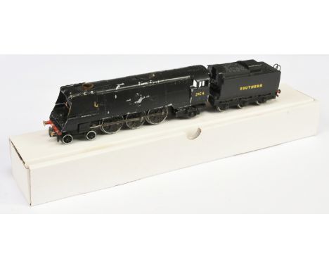 Wrenn WK2 Un-Rebuilt Bulleid Locomotive Kit which has been assembled and fitted with Triang Chassis and Scale wheels to Tende