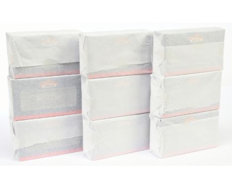 Bachmann Branchline Group of 9x Collector Club Wagons. All are still factory tissue wrapped. Condition: Presumed Mint with Mi