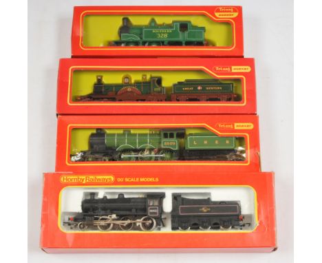 Tri-ang Hornby OO Locomotives - R.866NS B12 LNER With steam exhaust and Smoke, R.868 M7 Tank with glowing firebox, R.354 GWR 