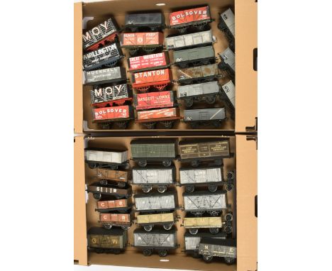 Scratchbuilt &amp; modified O Gauge unboxed wagons. To include modified open wagon "Great Mountain" Collieries using Hornby c