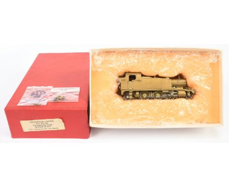 RTR (Korea) OO Gauge 2-6-2 GWR 45XX Tank Loco. Brass unpainted. Slight tarnishing to the body, comes with 2x packets of vario