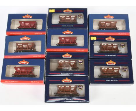 Bachmann group of Ore Wagons to include 37-504 24 ton Ore Wagon "Millom Iron Works" and others (see photo). Conditions are Ex
