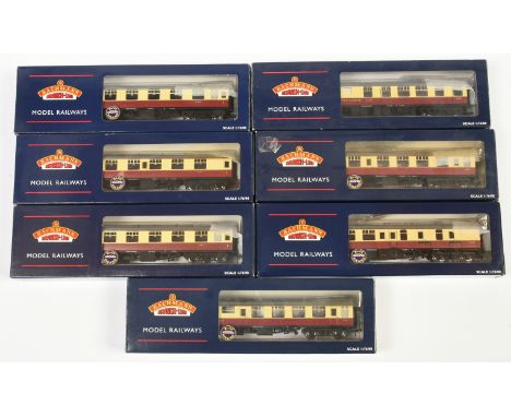 Bachmann group of BR Mk1 Coaches to include 39-077C Brake/Corridor Coach and others (see photo). Conditions are Excellent to 
