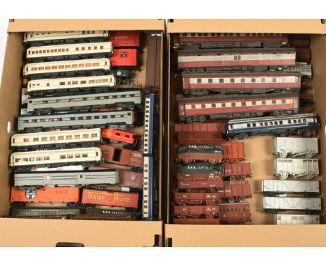 Lima, Kitbuilt &amp; Similar HO Gauge mixed group of Rolling Stock to include Box Wagons, mixed group of Coaches and other it