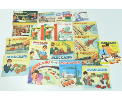 Meccano Mixed group of catalogues &amp; leaflets. To include Toys Of Quality UK 1957 "Binns Ltd Newcastle Upon Tyne, The Toy 