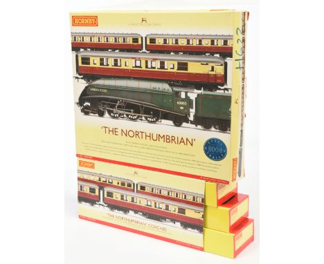 Hornby China "The Northumbrian" Train and Coach Packs. Consisting of Limited Edition R2435 "The Northumbrian" with a 4-6-2 Lo