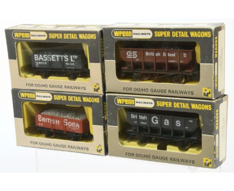 Wrenn group of Wagons to include W5088 Hopper Wagon "British Gas" and others (see photo). Conditions are Near Mint in Good Pl