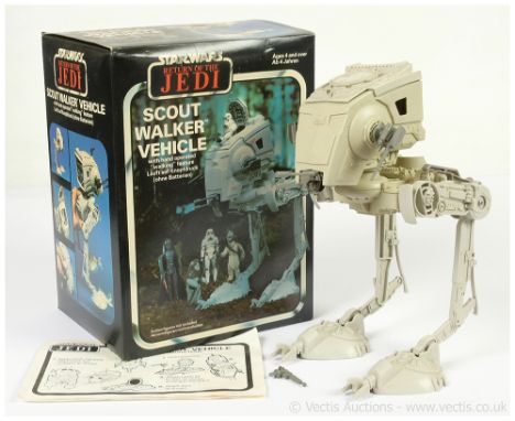 Palitoy Star Wars vintage Return of the Jedi Scout Walker, Good Plus (discoloured) complete, includes instructions, within Go