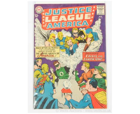 DC Justice League of America #21, August 1963, Silver Age, key issue, first meeting of Justice Society of America and Justice
