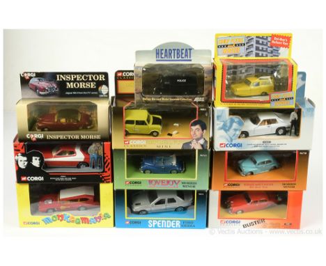 TV and Film related die-cast vehicles x eleven includes Corgi CC00201 Starsky &amp; Hutch Ford Gran Torino, Corgi CC52405 The