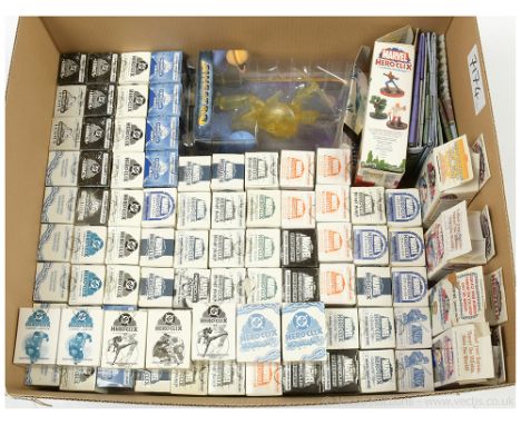 Quantity of Wizkids Heroclix collectable miniature figures, mostly DC and Marvel, series include Marvel Xplosion, Marvel Muta