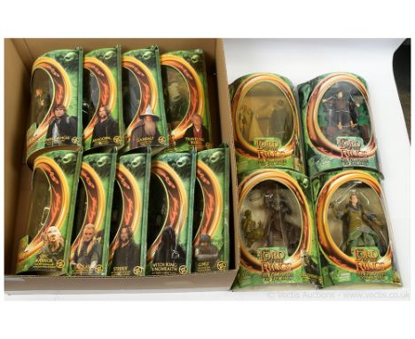 Toy Biz The Lord of the Rings The Fellowship of the Ring 6" figures x thirteen including Samwise Gamgee, Aragorn, Gandalf, Tr