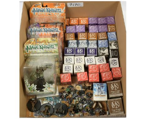 Wizkids Mage Knights collectable miniature figures and larger scale figures, includes Radiant Light Dragon, Knights Immortal 