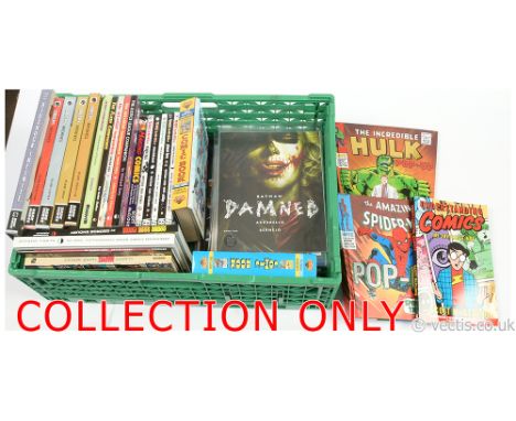 Large quantity of Marvel, DC, Dark Horse, Vertigo and Independent Comic related Graphic Novels, Reference Books, Comics and M