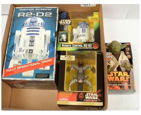 Hasbro Star Wars Industrial Automaton R2-D2, Near Mint (UNUSED), Kenner Star Wars The Power of the Force 2 Remote Control R2-