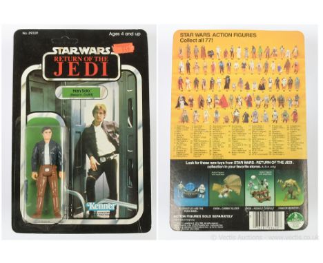 Kenner Star Wars vintage Return of the Jedi Han Solo Bespin Outfit 3 3/4" figure, Mint, within Excellent bubble, upon Good (c