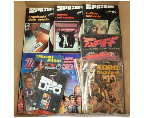 Quantity of TV and Film related books and comics x thirteen includes Charlton Comics Hana - Barbera's Korg: 70,000 B.C. comic