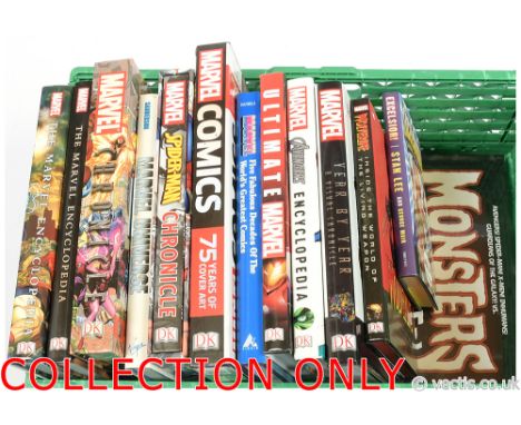 Marvel Comics Reference Books x Thirteen including Monsters Unleashed, Year by Year A Visual Chronicle, Chronicle, Avengers E