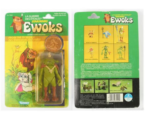 Kenner Canadian Star Wars vintage Ewoks Cartoon King Gorneesh 3 3/4" figure, Mint, within Good Plus to Excellent (yellowed) b