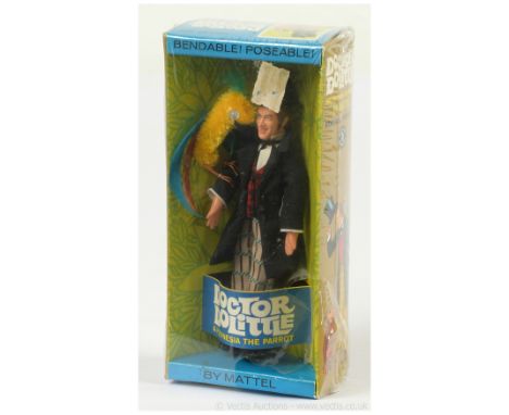 Mattel 1967 vintage Doctor Dolittle figure, within Good (hole to cellophane) sealed packaging.