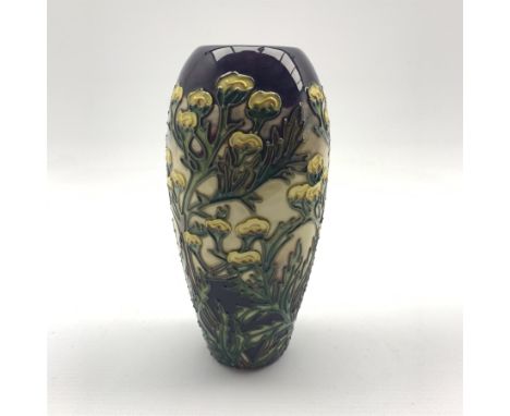  Moorcroft Tansy pattern vase designed by Philip Gibson, H19cm    - Condition Report 