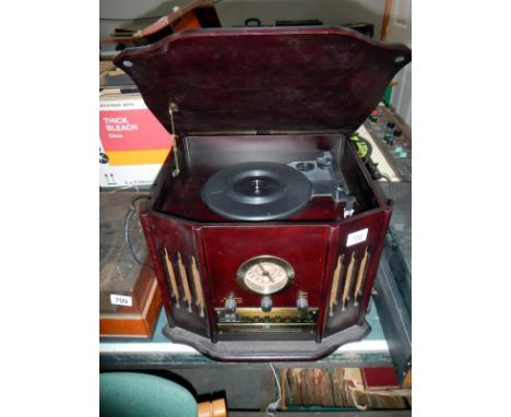 A record player & CD player