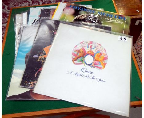 A quantity of Queen albums including A knight at the opera & kind of magic etc.