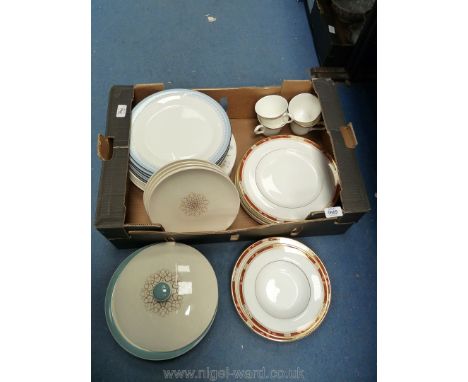 A quantity of china including Royal Doulton 'Sandon', Desert Star' and 'Lorraine', Spode 'Afton' dinner and breakfast plates,