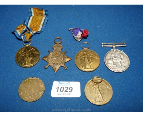 A set of WWI medals:  Royal Field Artillery trio of 1914/15 Star, War and Victory medals awarded to Bombardier R.B. Byass 267