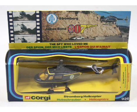Corgi Toys No. 926 James Bond Stromberg Helicopter of usual specification with black rotary blades, original window box