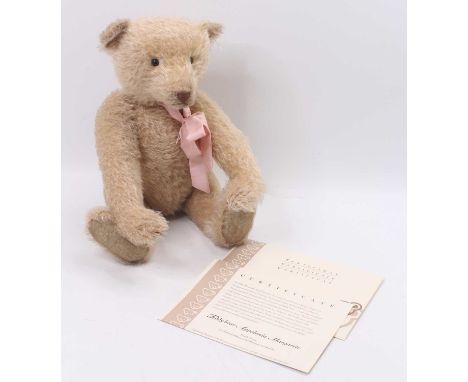 A Steiff Appolonia Margarete teddy bear, light blond mohair, 2004, white tag No. 03112, limited edition No. 1147/5000 release