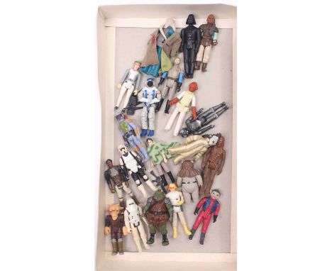 Kenner Star Wars 1977 and other years a quantity of various loose figures to include; Chewbacca, Ewok, Scout Trooper, Lando C