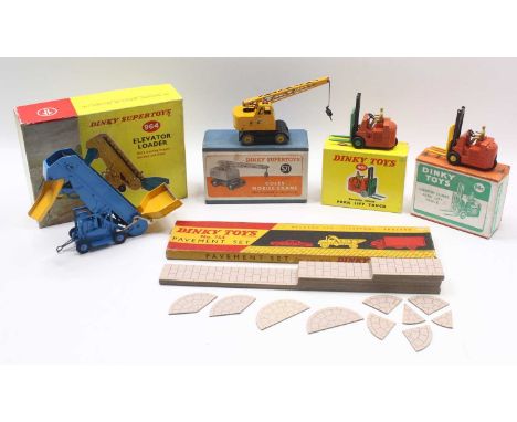 Dinky Toys group of 4 construction-related diecasts to include; No.964 Elevator Loader (some playwear present) (G-VG,BG) with
