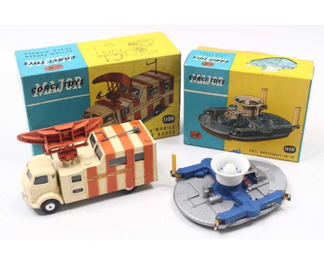 Corgi Toys group of 2 to include; No.1119 HDL Hovercraft SR-N1 comprising of blue and silver body with yellow fins and a No.1