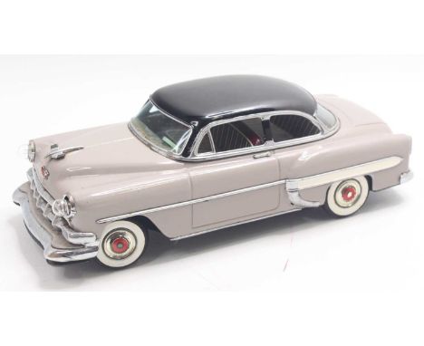 A Japanese-made tinplate Marusan toys Kosuge (SAN) model of a 1954 Chevrolet Bel Aire 2 door hard top coupe, finished in grey