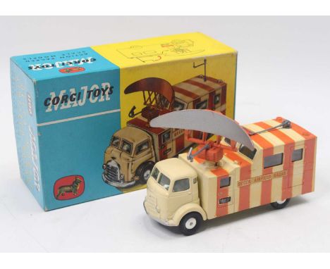 Corgi Toys No. 1106 Decca Mobile Airfield Radar Vehicle comprising of cream and orange body with grey antenna and orange rada
