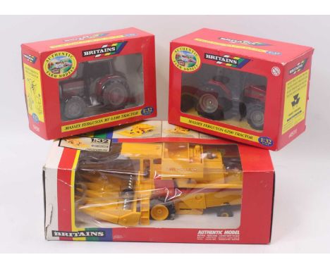 Britains 1/32 scale group of 3 models to include; No.40511 Massey Ferguson 6290 Tractor, No.9491 Massey Ferguson 6180 Tractor