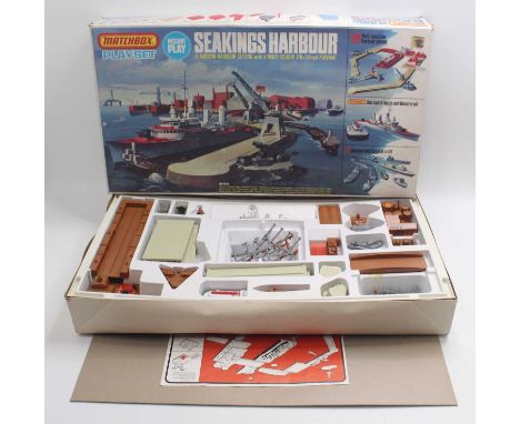 Matchbox No.PS3 Seakings Harbour Playset to include; K301/K305 Frigate/Subchaser, a No.72 Hovercraft, and others, with relate