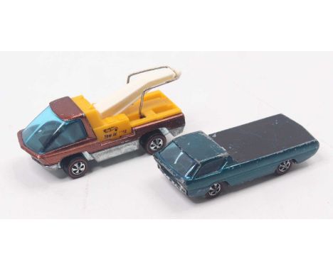 Hot Wheels Mattel Red Line Group, 2 examples to include Heavyweights Truck finished in bronze, together with a Deora finished